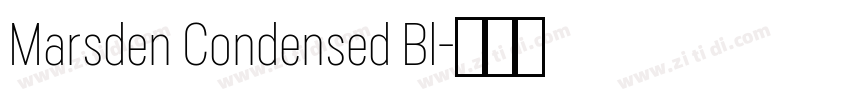 Marsden Condensed Bl字体转换